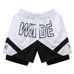 Двойные баскетбольные шорты WADE White Black