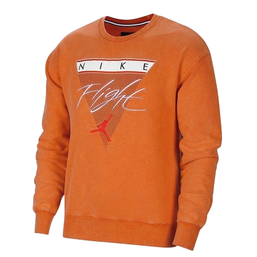 Свитшот Jordan Flight Fleece Graphic Fleece Crew Sweatshirt Orange